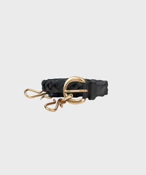 WEAVING CHAIN BELT BLACK