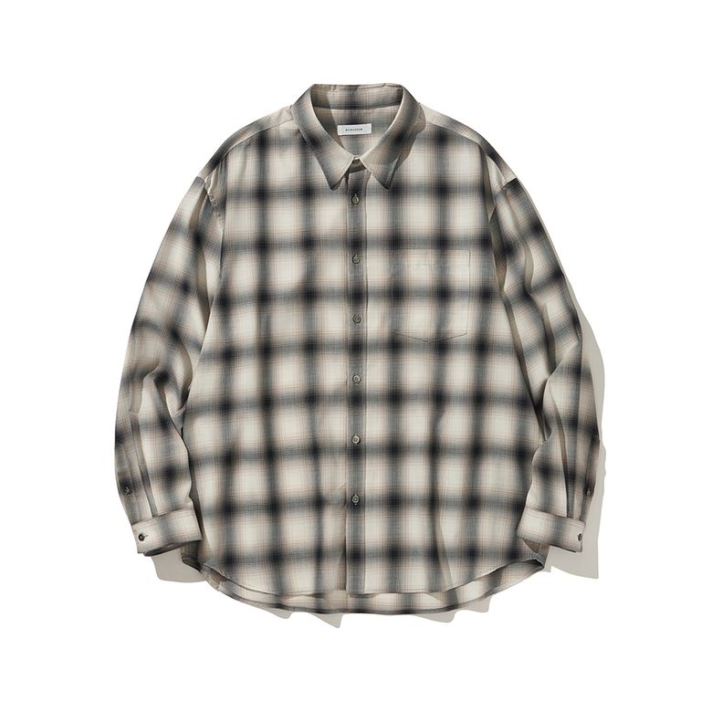 PLAID CHECK SHIRTS BLACK