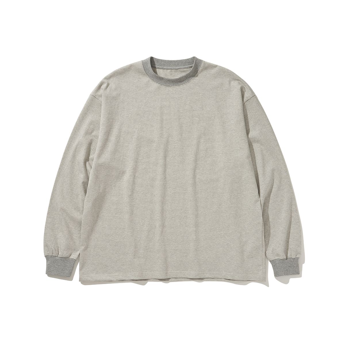히즈핸더(HISHANDER) ROUND PATCH THIN L/S T-SHIRTS GREY