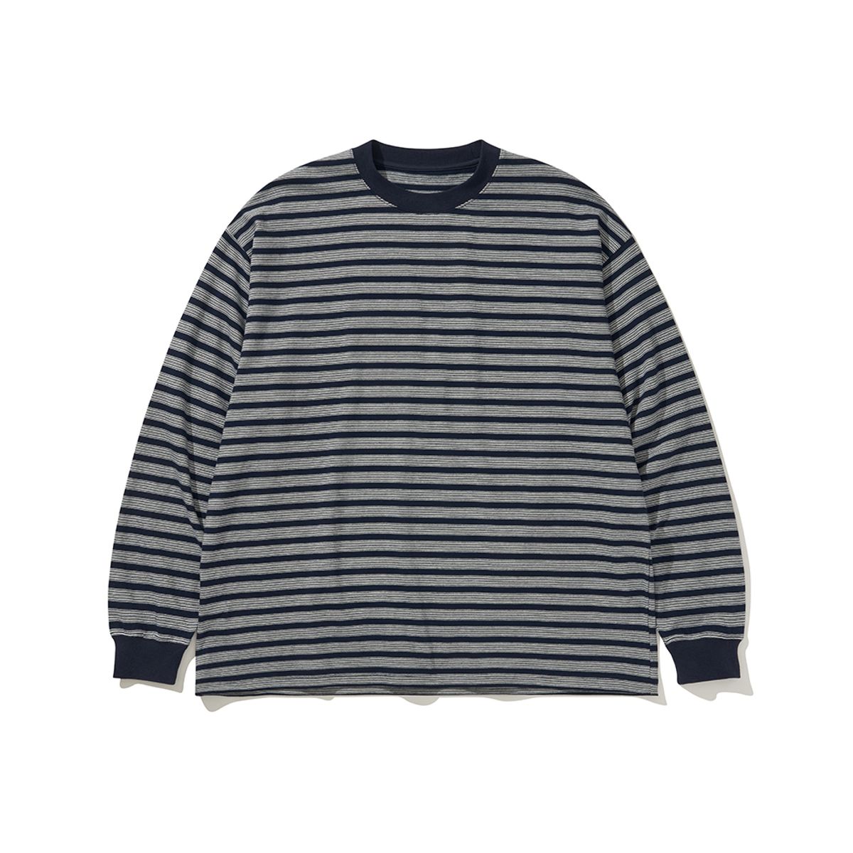 히즈핸더(HISHANDER) BORDER L/S T-SHIRTS NAVY