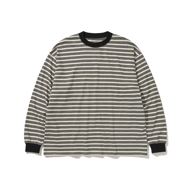 BORDER L/S T-SHIRTS ECRU