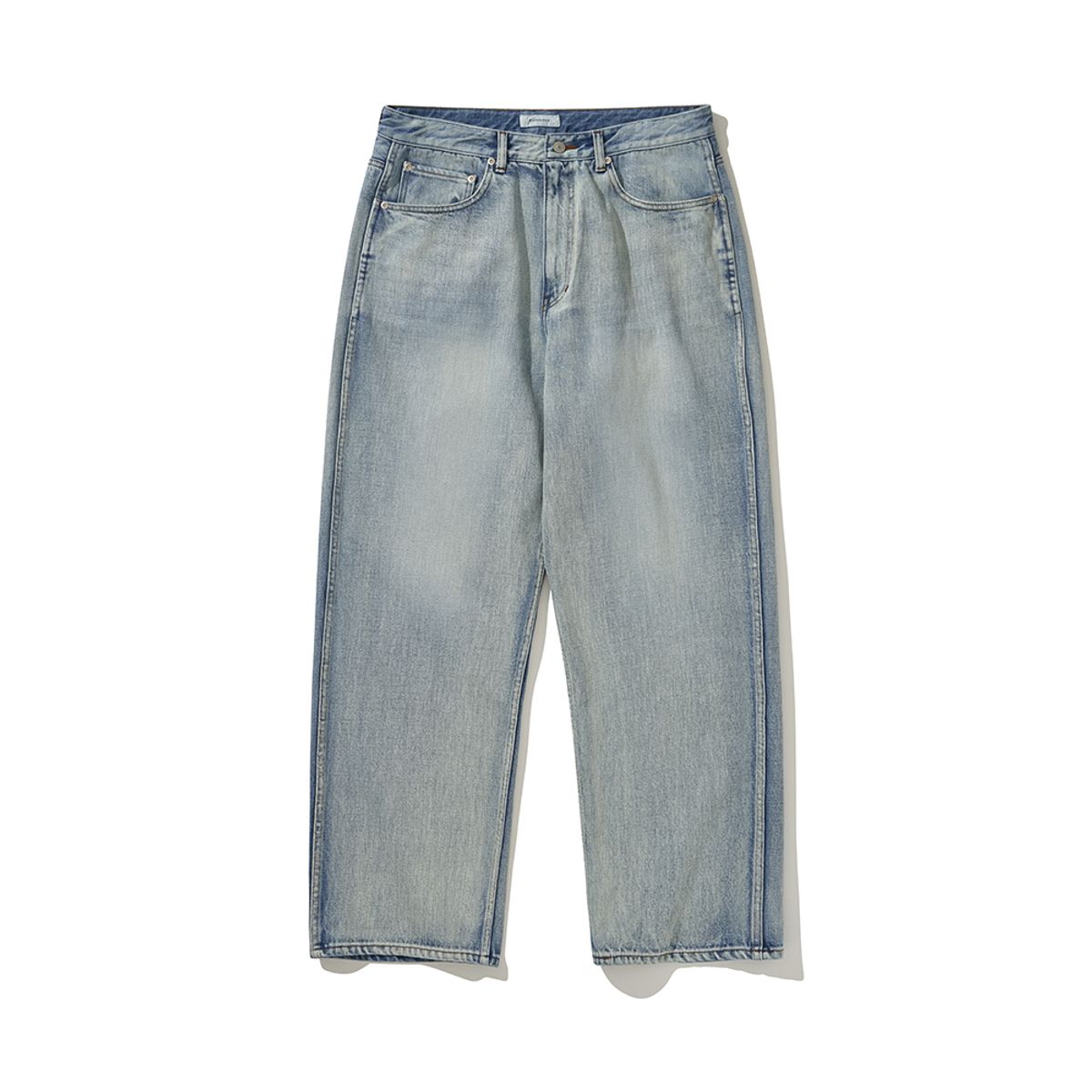 히즈핸더(HISHANDER) WASHED 5P DENIM PANTS BLEACHED INDIGO