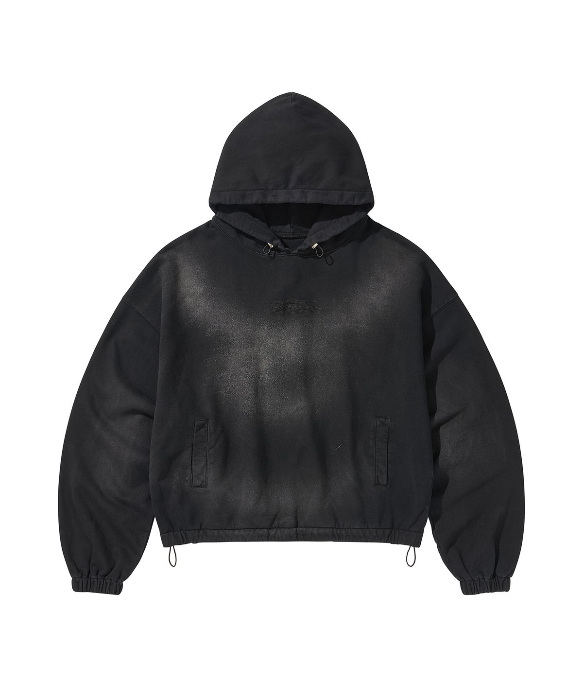 리베레(LIBERE) LOGO STRING HOODIE / BLACK