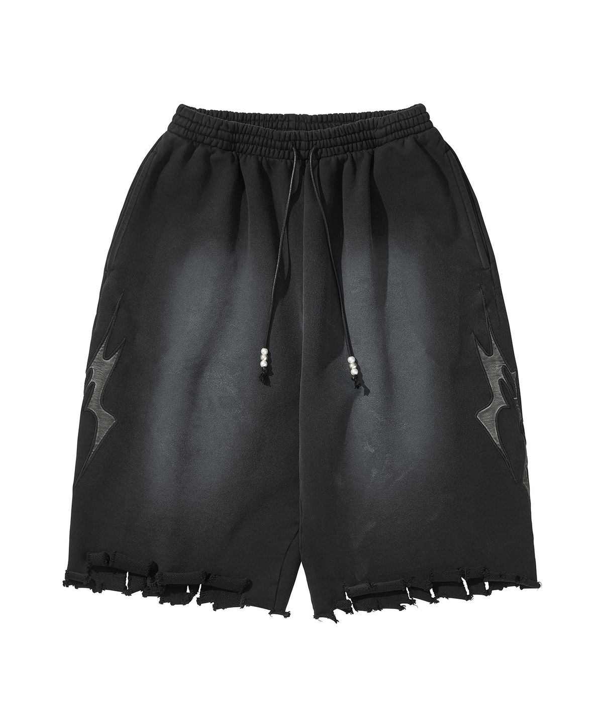 리베레(LIBERE) LOGO SWEAT HALF PANTS / BLACK