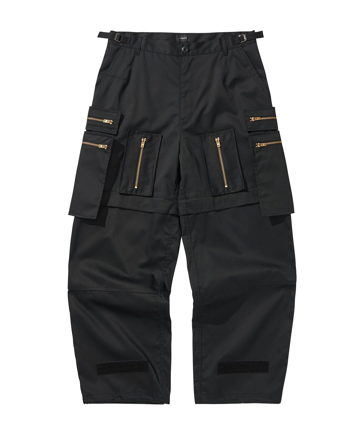 리베레(LIBERE) MULTI ZIP POCKET PANTS / BLACK