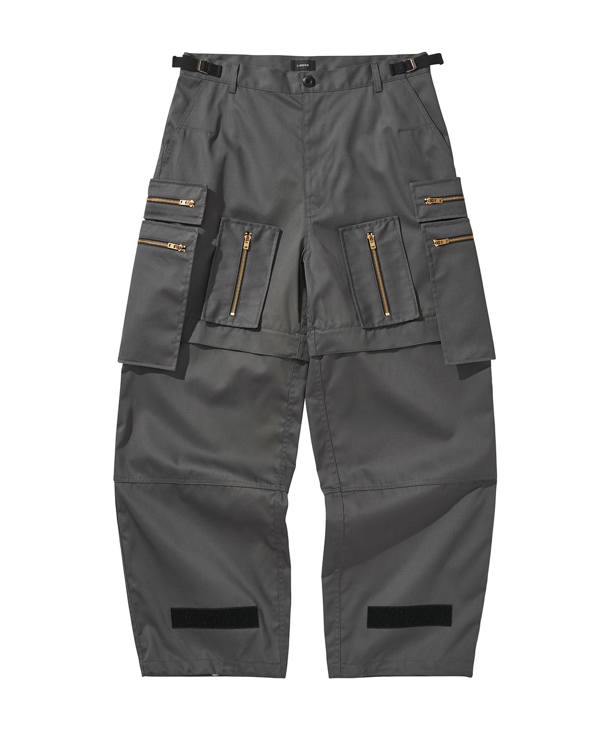 리베레(LIBERE) MULTI ZIP POCKET PANTS / CHARCOAL