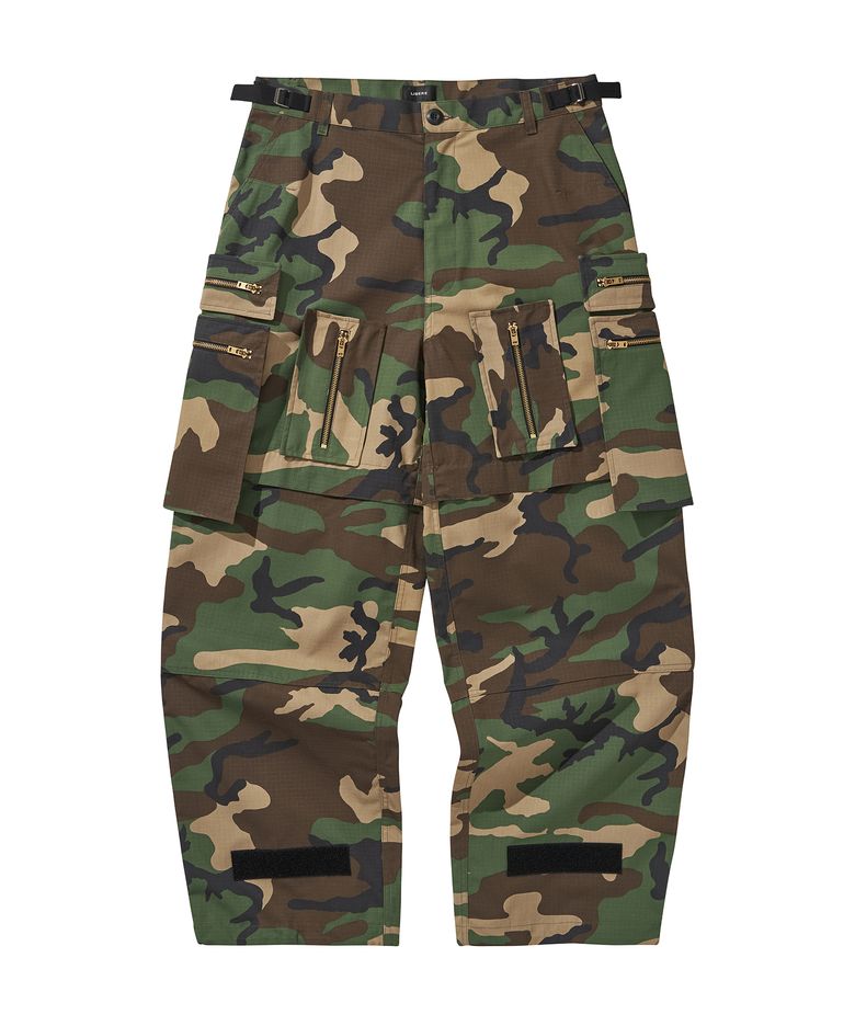 MULTI ZIP POCKET PANTS / CAMO