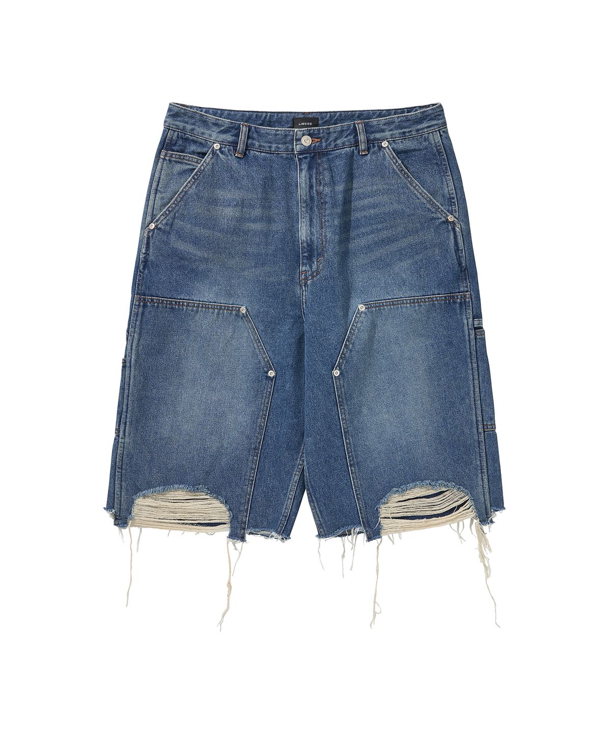 리베레(LIBERE) WORK HALF PANTS / BLUE