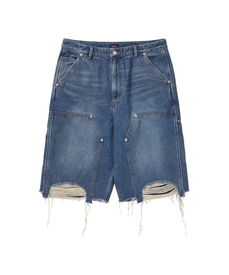 WORK HALF PANTS / BLUE