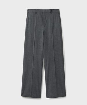 ESSENTIAL WIDE SLACKS [CHARCOAL]
