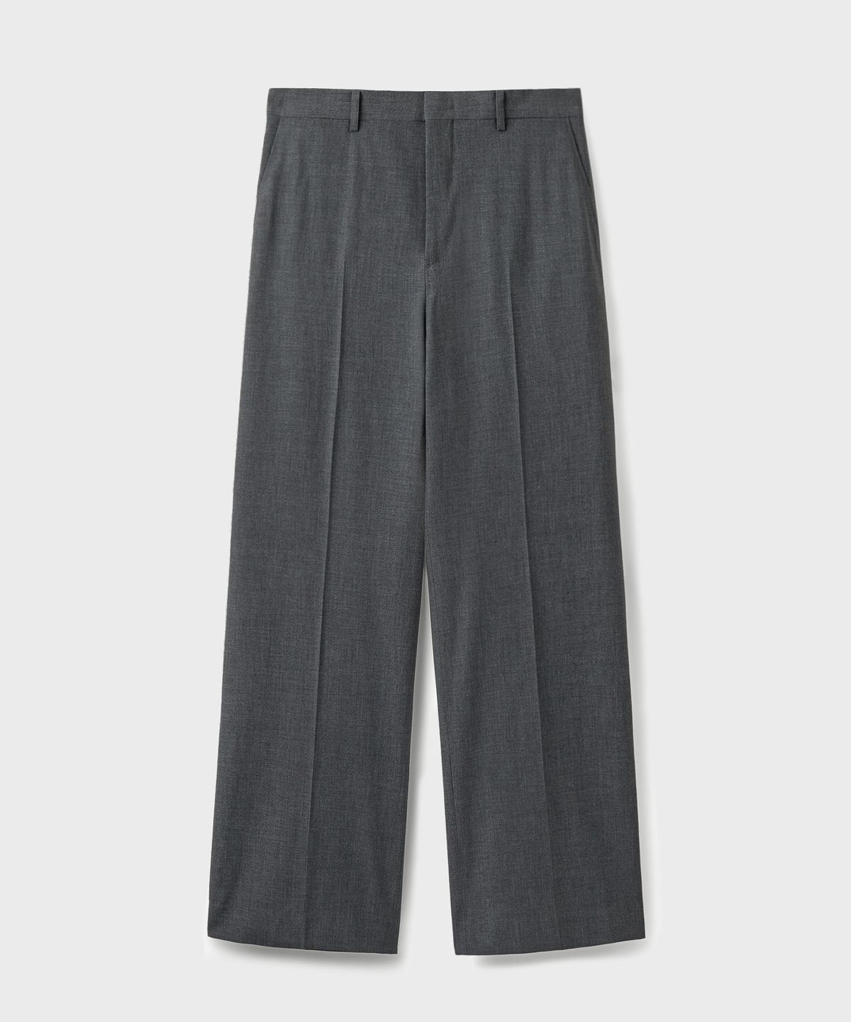 브랜디드(BRANDED) ESSENTIAL WIDE SLACKS [CHARCOAL]