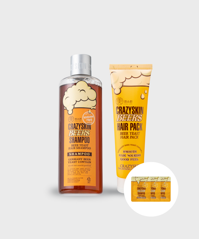 맥주효모 샴푸 300g+헤어팩 200g