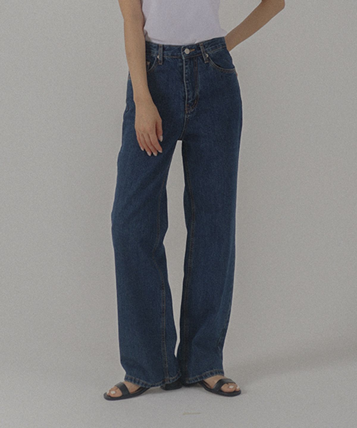 틸아이다이(TILL I DIE) Classic straight fit denim pants_Blue