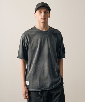 포그 피그먼트 반팔티셔츠 (BLACK)