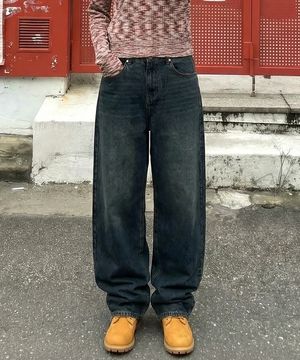 노멀 우먼 워싱 와이드 데님 팬츠 7 Color [ULZD_1002]