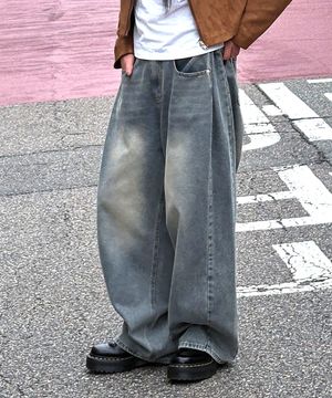 (기모추가) 틴 사이드 핀턱 우먼 워싱 데님 팬츠 6 Color [ULZD_0010]