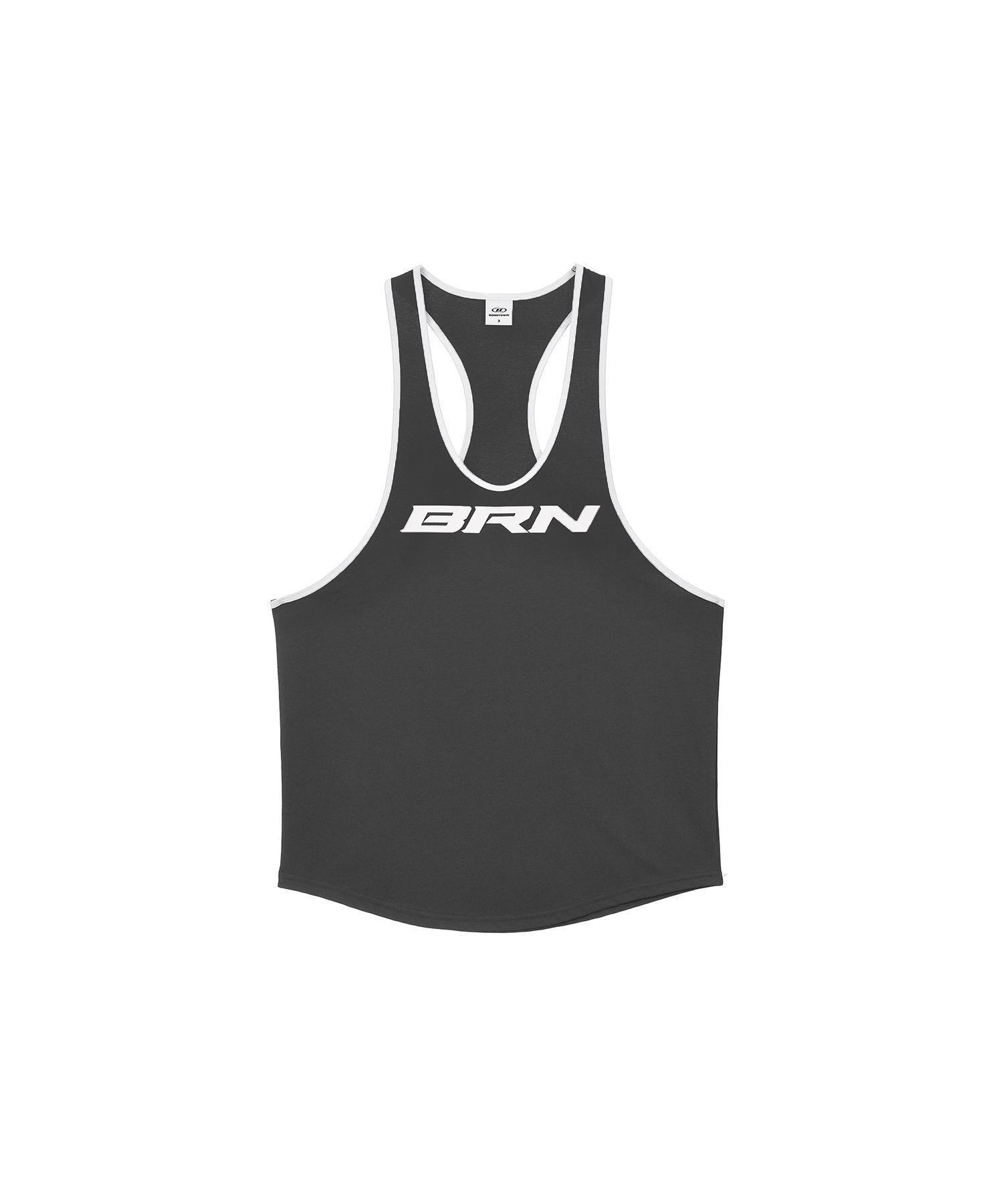 ★2024SS新作★BORN TO WIN★BIG LOGO COMFORT FIT SLEEVELESS MUSINSA | BORN TO WIN BRN NEW DEEP FIT SLEEVELESS [CHARCOAL]