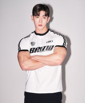 BRNTW TRACK LINE T-SHIRTS [WHITE]