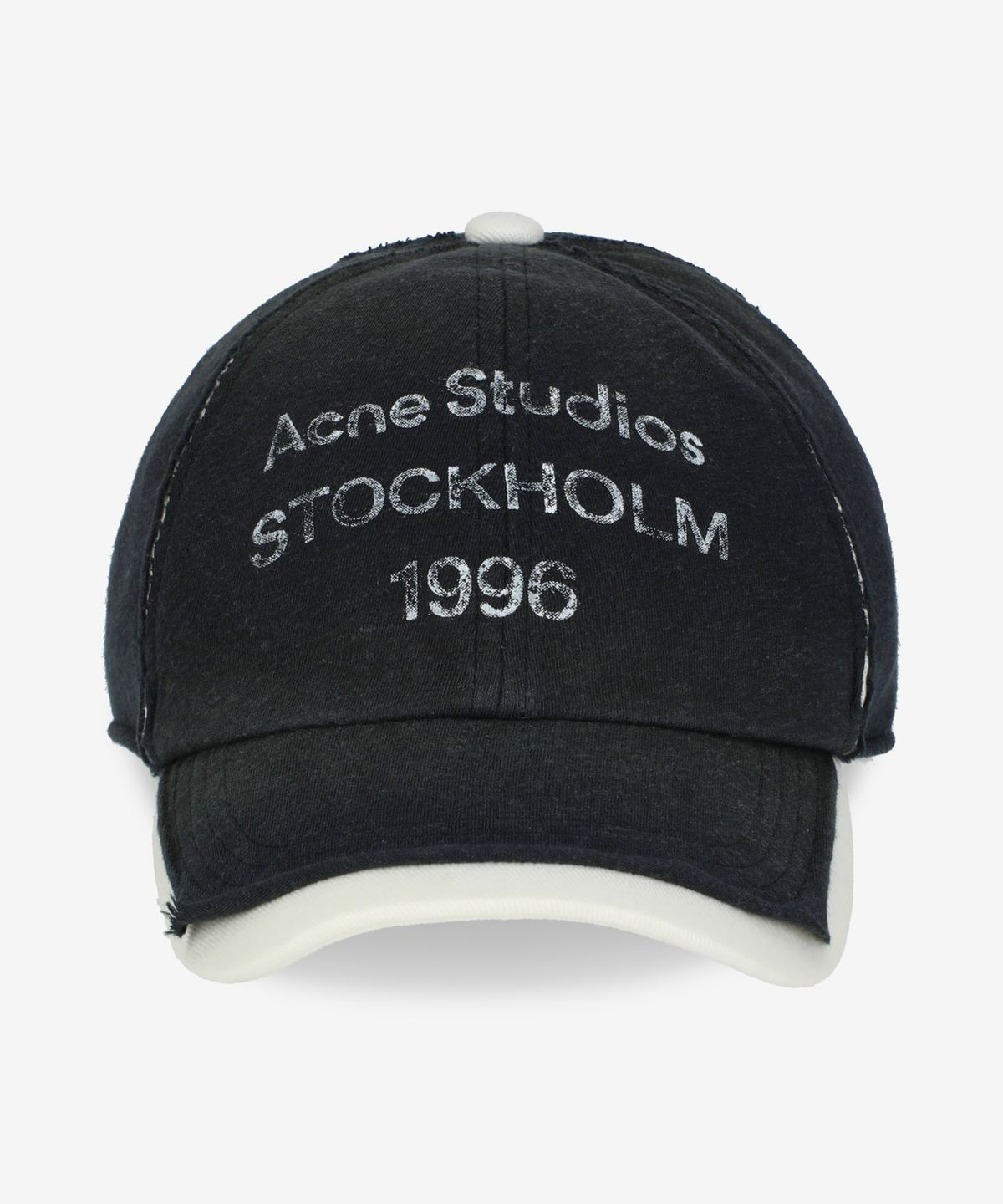 【ACNE STUDIOS】Logo Stamp Ball Cap/追跡+関税+全国送料込み Logo-Cap-Faded-Black-stroem-