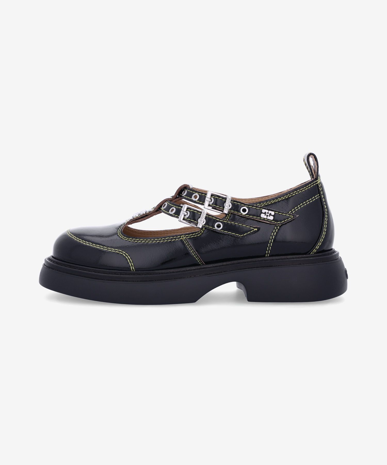 MUSINSA | GANNI Everyday Butterfly Mary Jane Flat Shoes