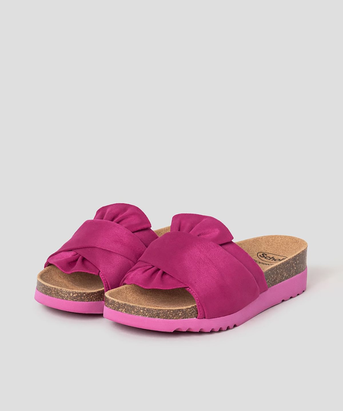 숄(SCHOLL) (WOMEN) 코르크 원스트랩 샌들  코럴 (HH54K2C417)