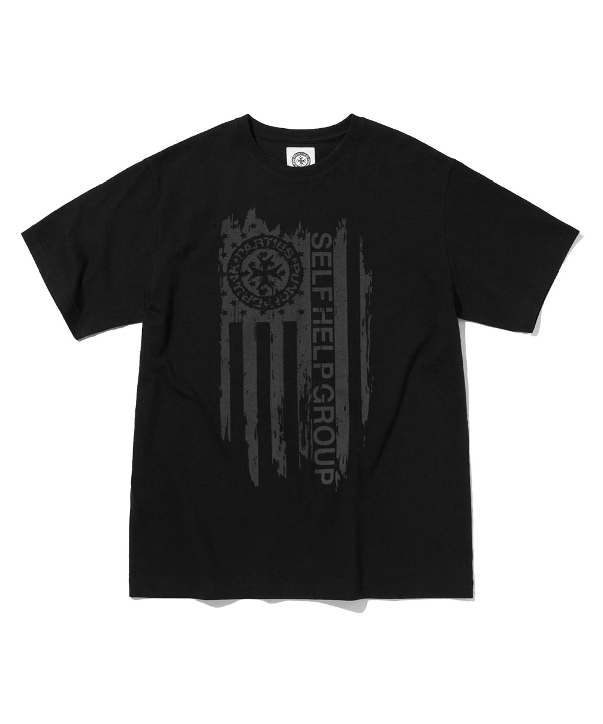 펀치드렁크파티즈(PUNCH DRUNK PARTIES) Parties Flag Tee (BLACK)