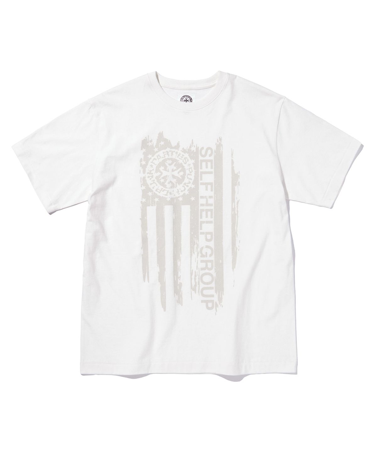 펀치드렁크파티즈(PUNCH DRUNK PARTIES) Parties Flag Tee (WHITE)