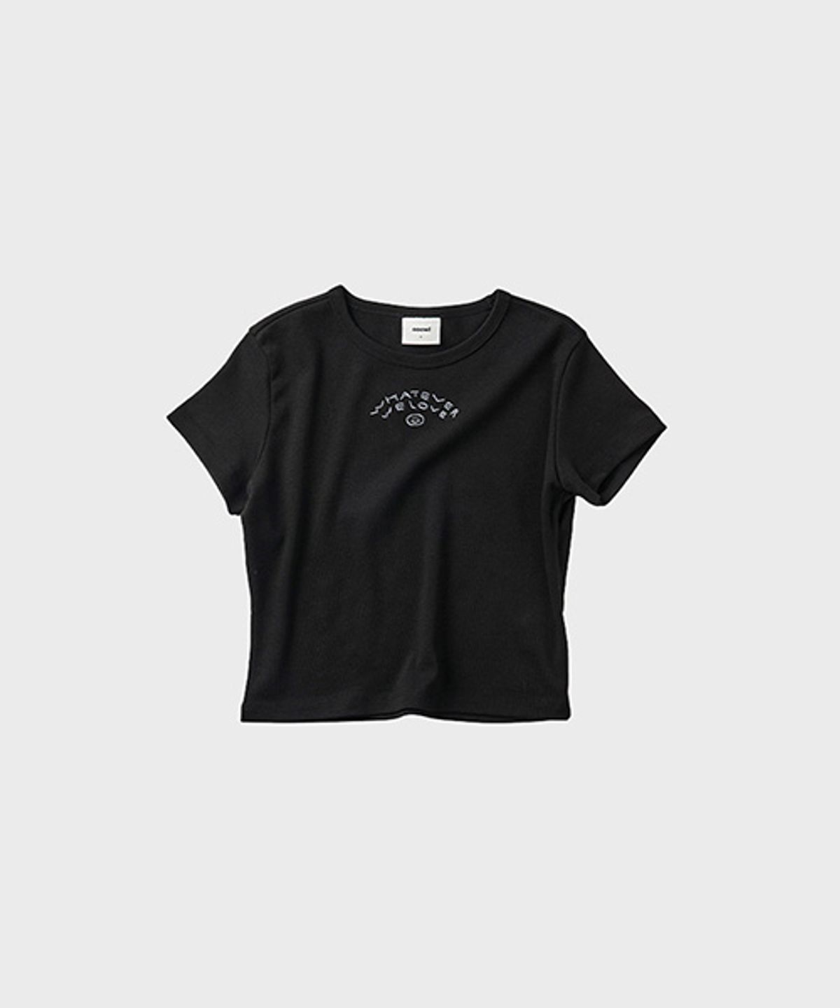 오울(OOOWL) SLIM T SHIRT WE LOVE BLACK