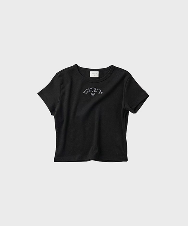SLIM T SHIRT WE LOVE BLACK
