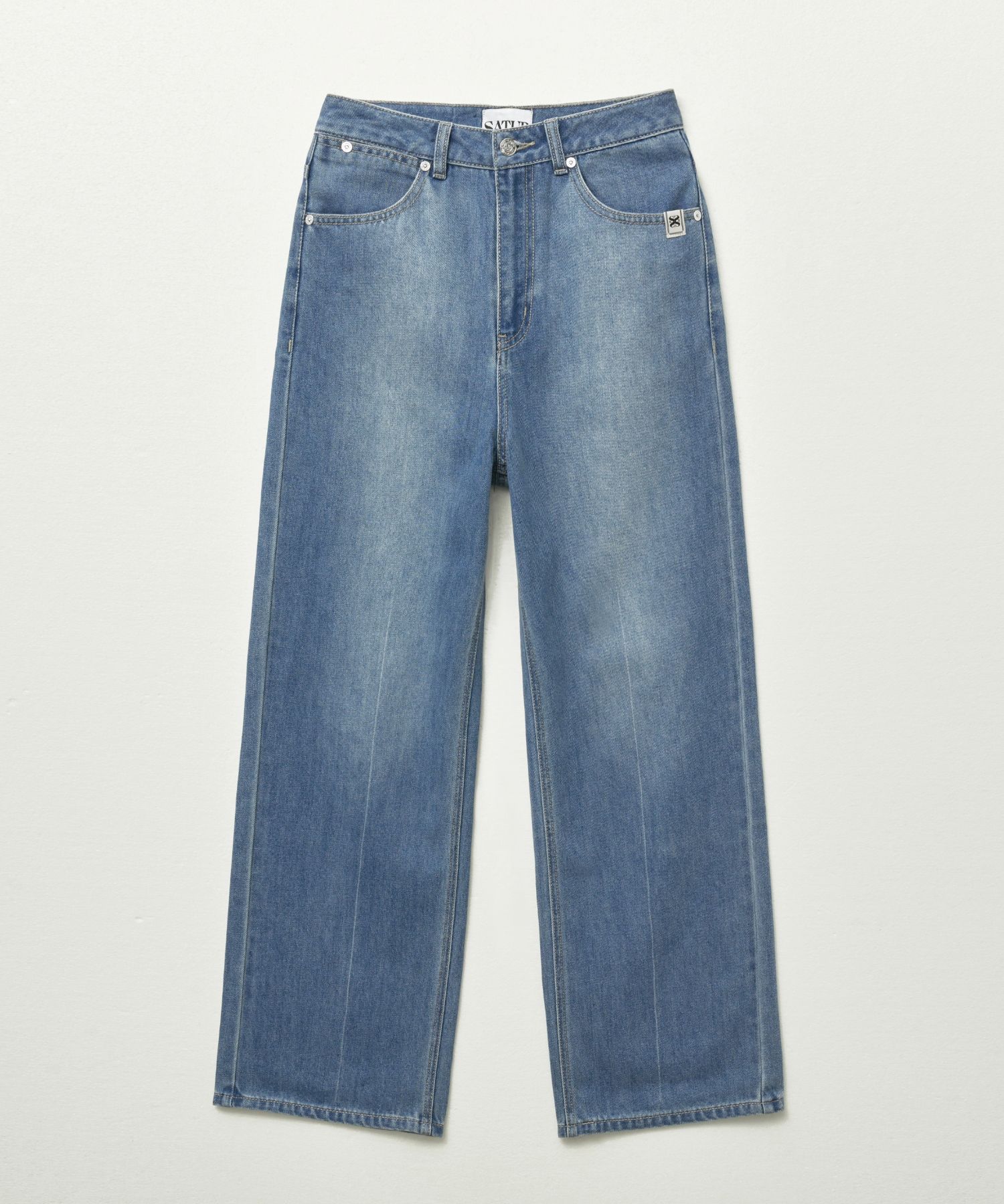 韓国人気★SATUR★(W)Linen Relaxed Denim Pants★デニムパンツ MUSINSA | SATUR (W) Linen Relaxed Denim Pants Blue