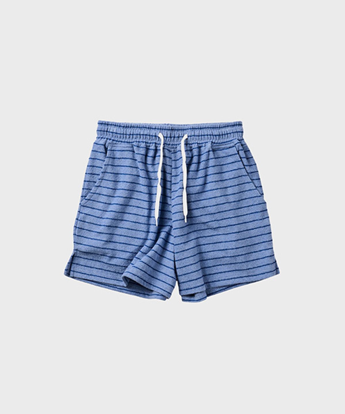 오울(OOOWL) TERRY SHORTS BLUE STRIPE