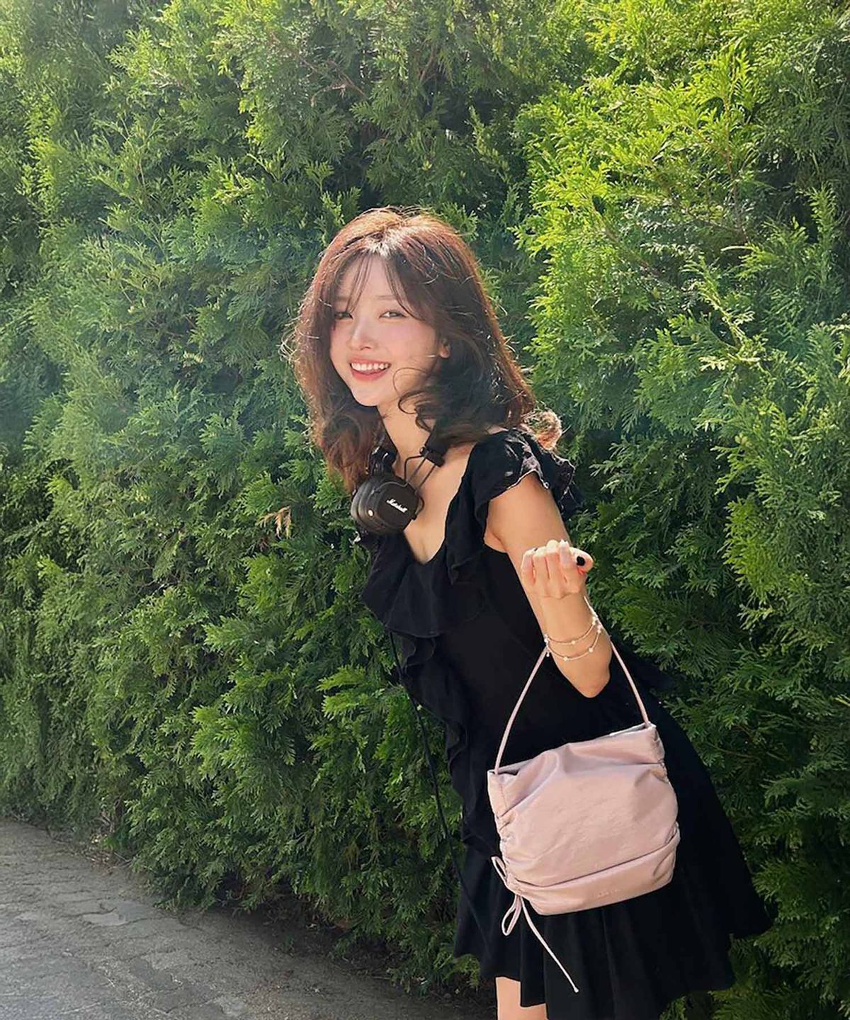 빈폴 액세서리(BEANPOLE ACCESSORY) 윈디 셔링 스몰 토트백 - 라이트 핑크