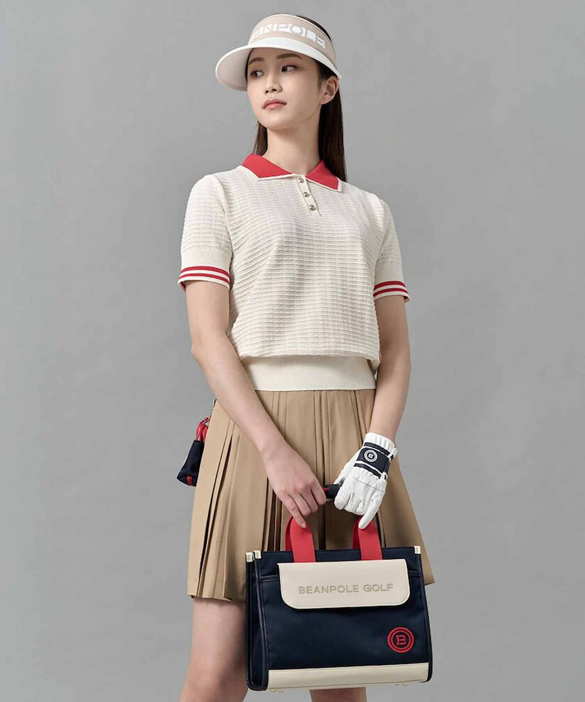 빈폴 액세서리(BEANPOLE ACCESSORY) 여성 벨 스퀘어 카트백 - 네이비
