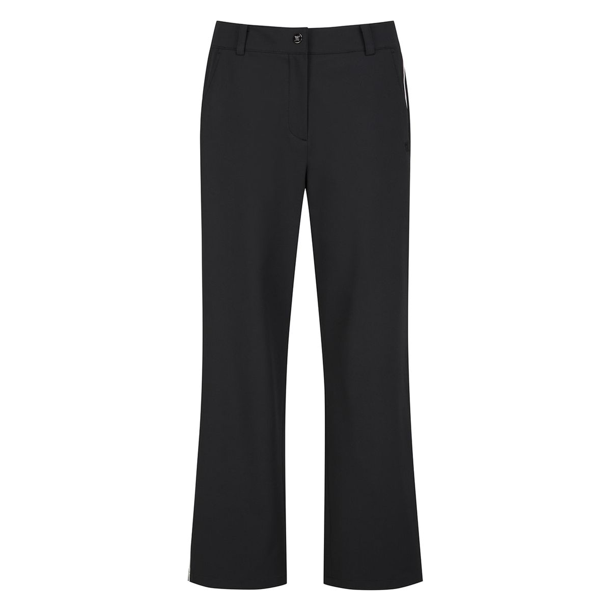 어뉴골프(ANEW GOLF) WOMEN SM SIDE LINE SEMI WIDE PANTS_BK