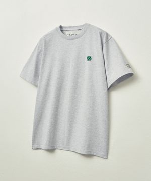 클래식 스몰 로고 반팔 티셔츠 멜란지 화이트