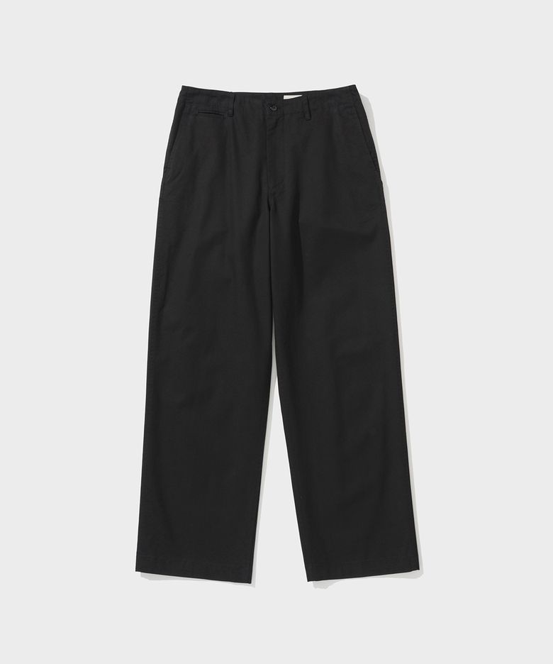 NOTTON TAPERED CHINO PANTS (BLACK)