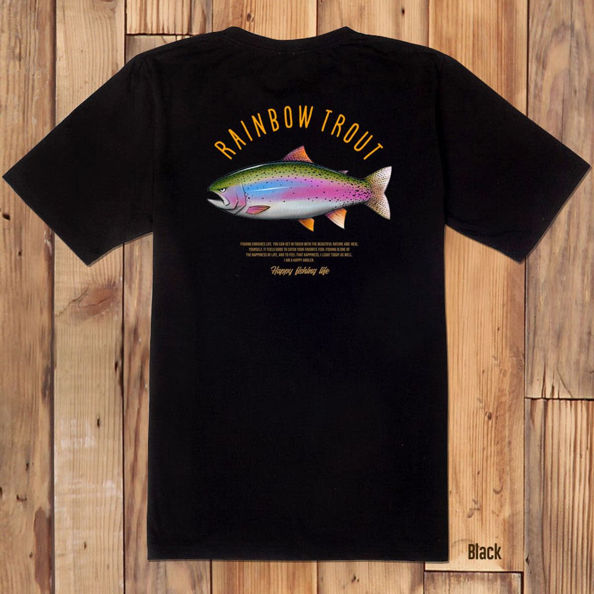 돌돌(DOLDOL) FICO_tshirts-245 피코앵글러 낚시 브랜드 무지개송어 디자인 티셔츠 반팔티