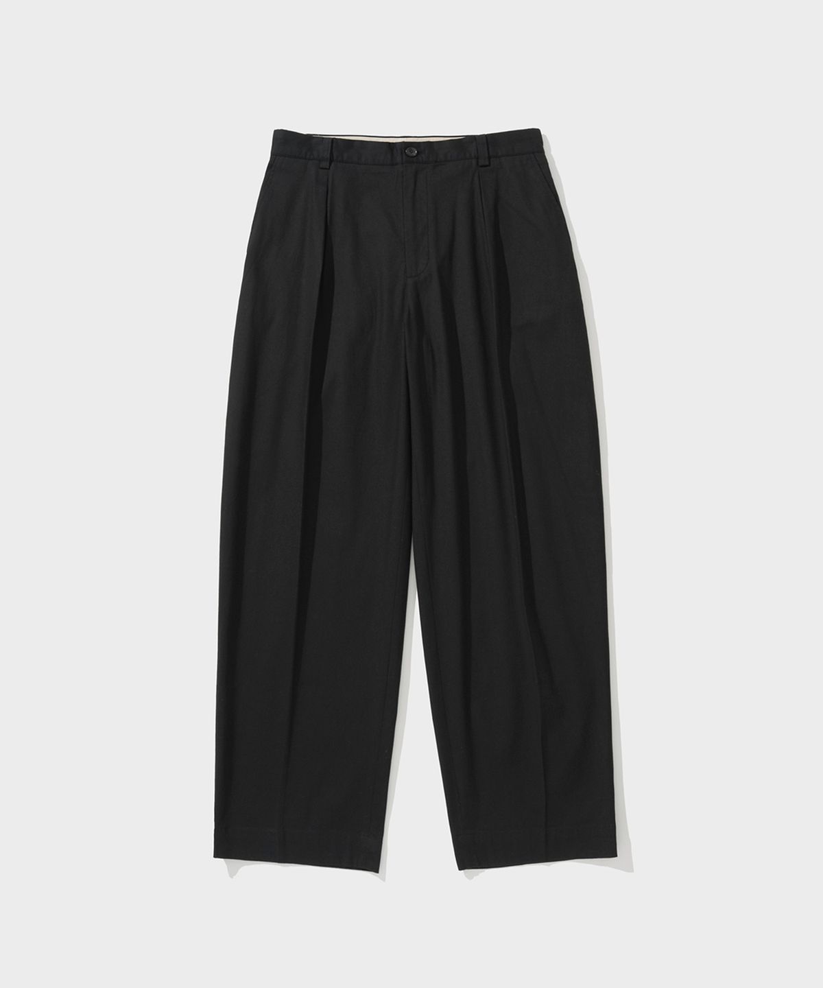 셔터(SHIRTER) FLANDERS ONE PLEATS PANTS (BLACK)