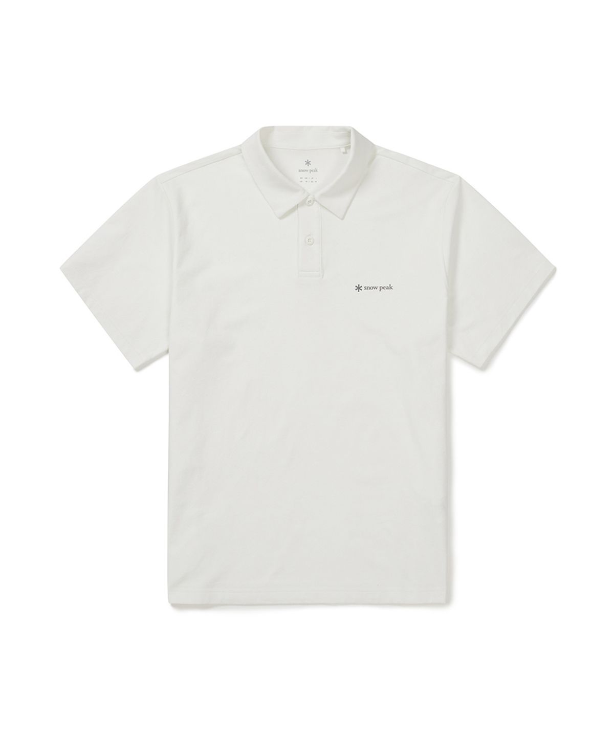 스노우피크 어패럴(SNOWPEAK APPAREL) 퀵드라이 반팔 폴로 티셔츠 (S25MMTPS14) Off White
