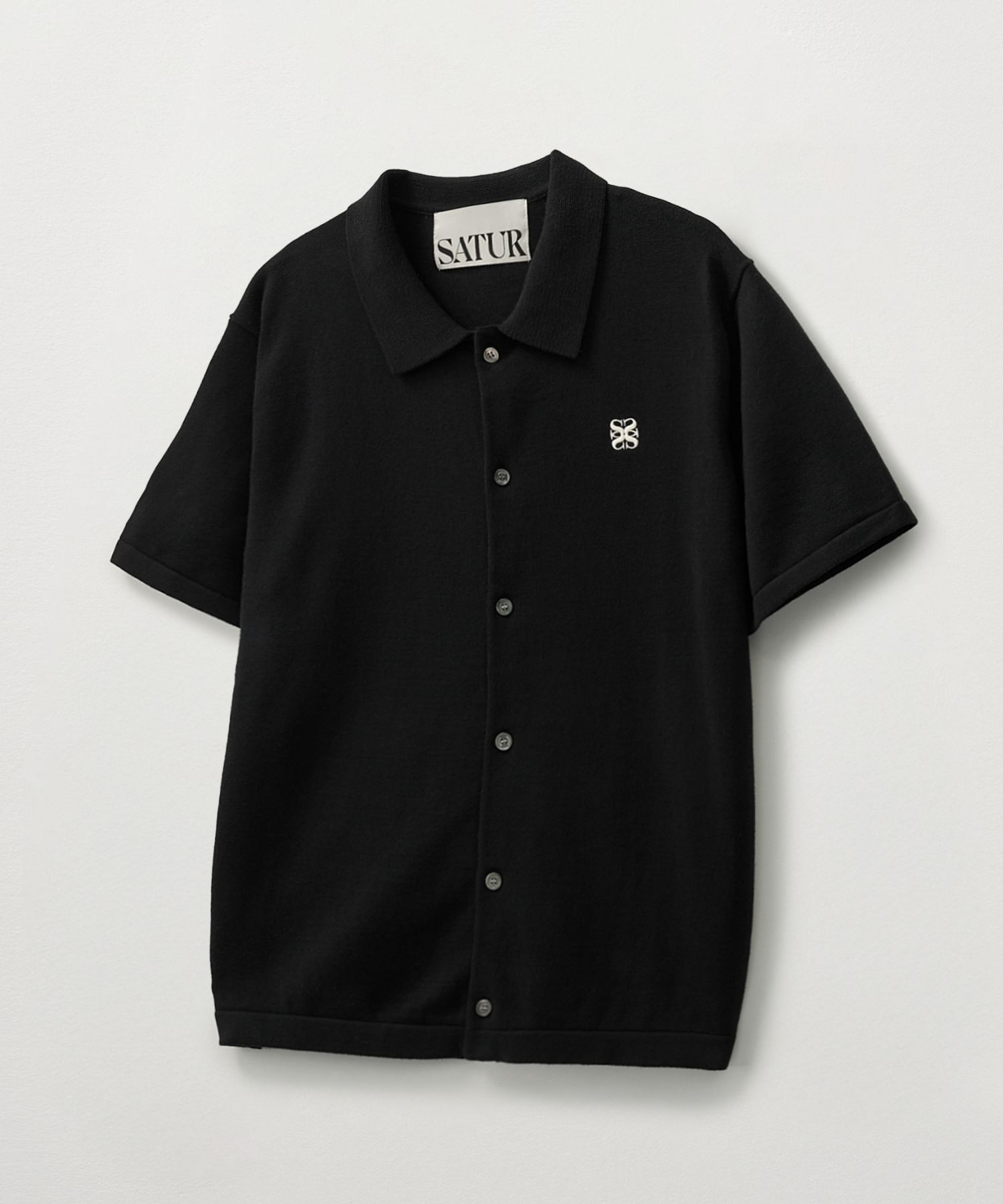 アウターその他 SATUR All Day Setter Basic Collar Cardigan Classic Black SA2 ☆ SATUR ☆ALL DAY SATUR BASIC COLLAR CARDIGAN (SATUR