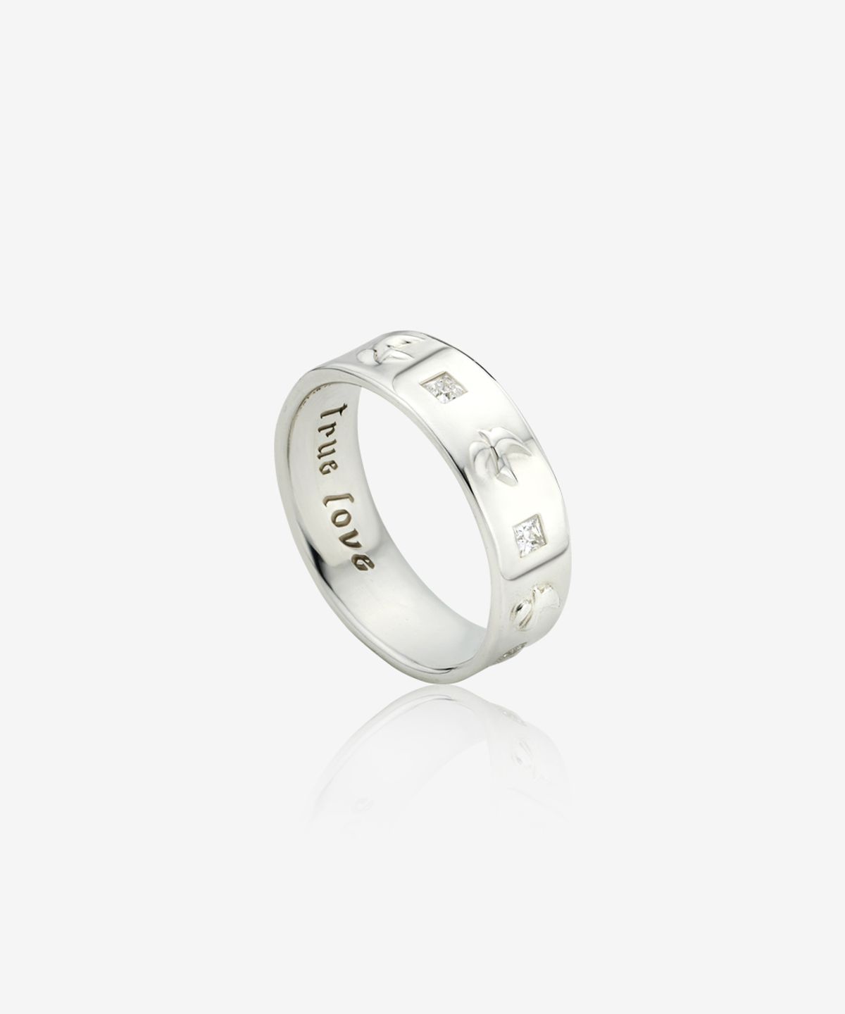 영리영리(YLYL) Fede square ring, ICE (Gloss finish)