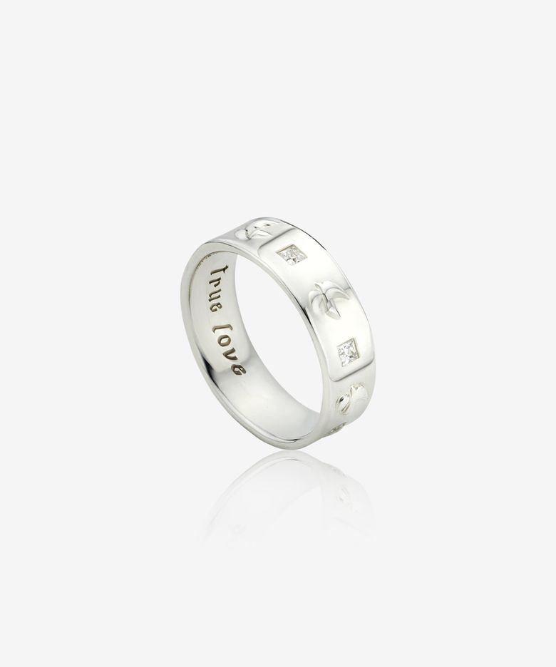 Fede square ring, ICE (Gloss finish)