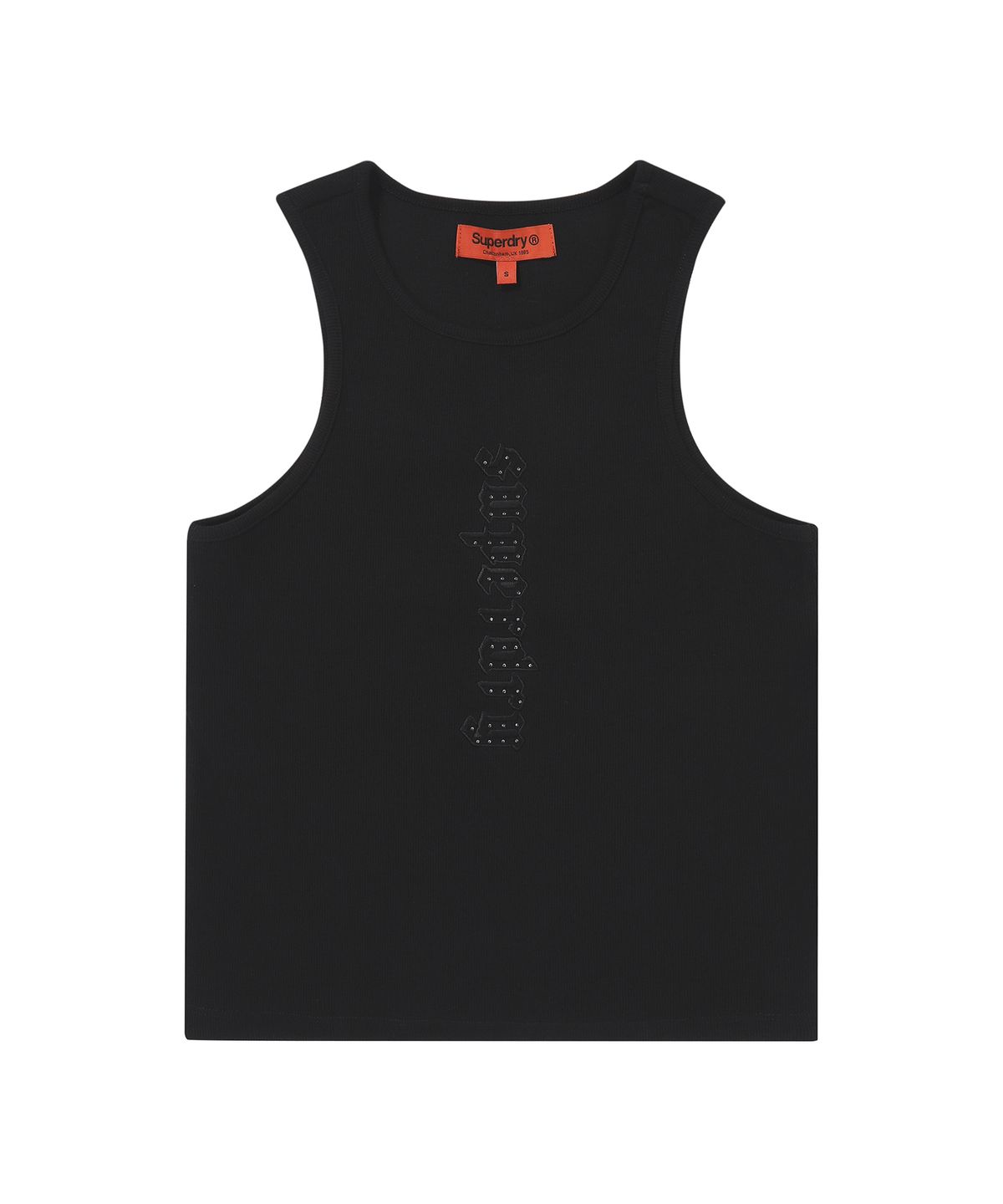 슈퍼드라이(SUPERDRY) W 빈티지 립 슬리브리스 블랙