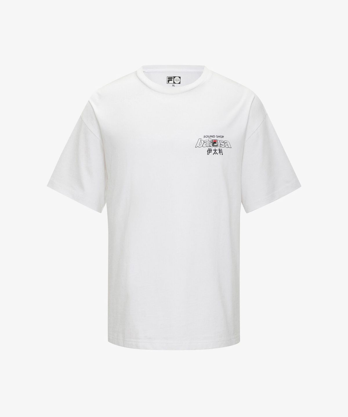 휠라언더웨어(FILA UNDERWEAR) [FILA UNDERWEAR X BALANSA] 오버핏 티셔츠(FI4RSH1145MWHI)