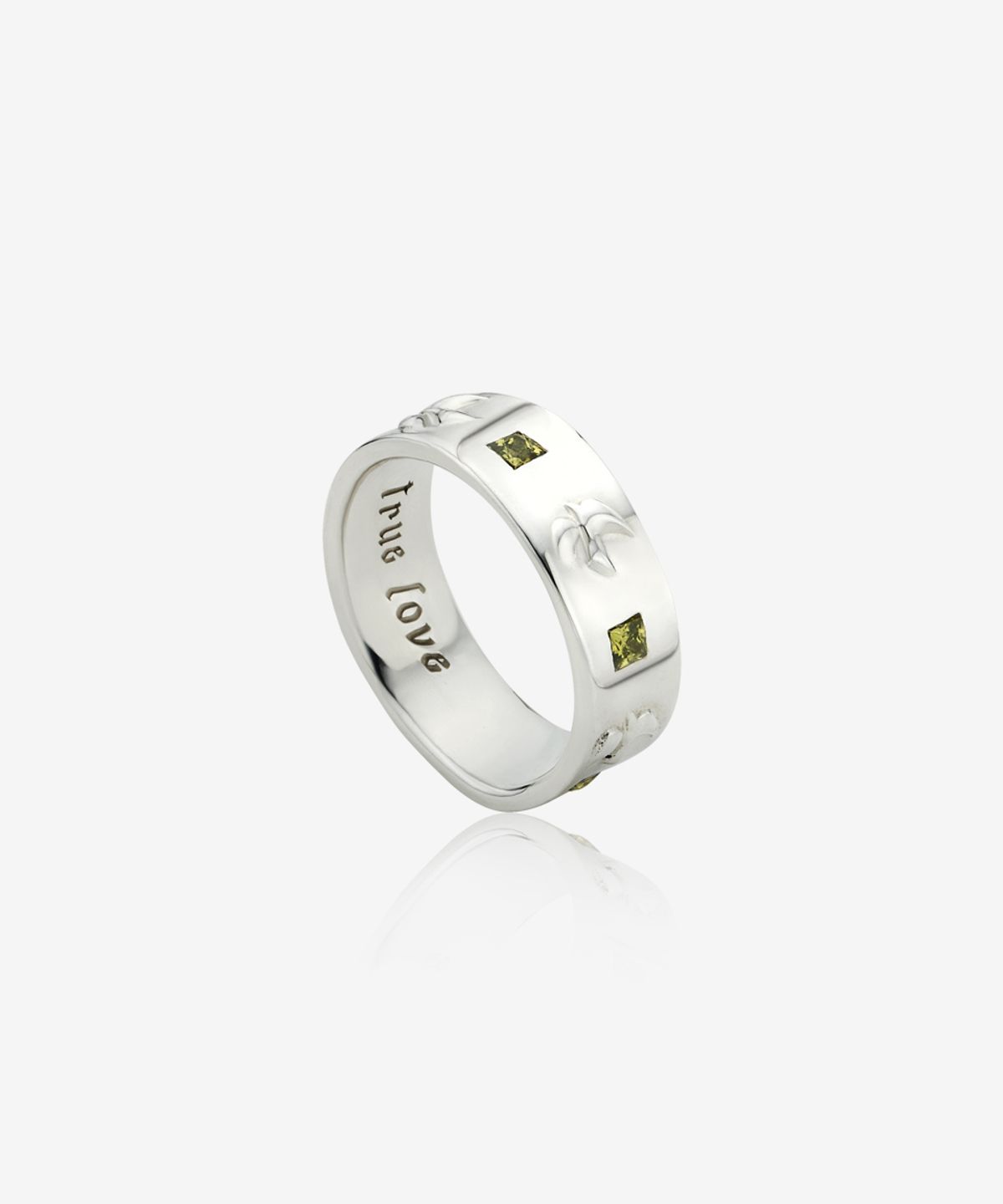 영리영리(YLYL) Fede square ring, MOSS (Gloss finish)
