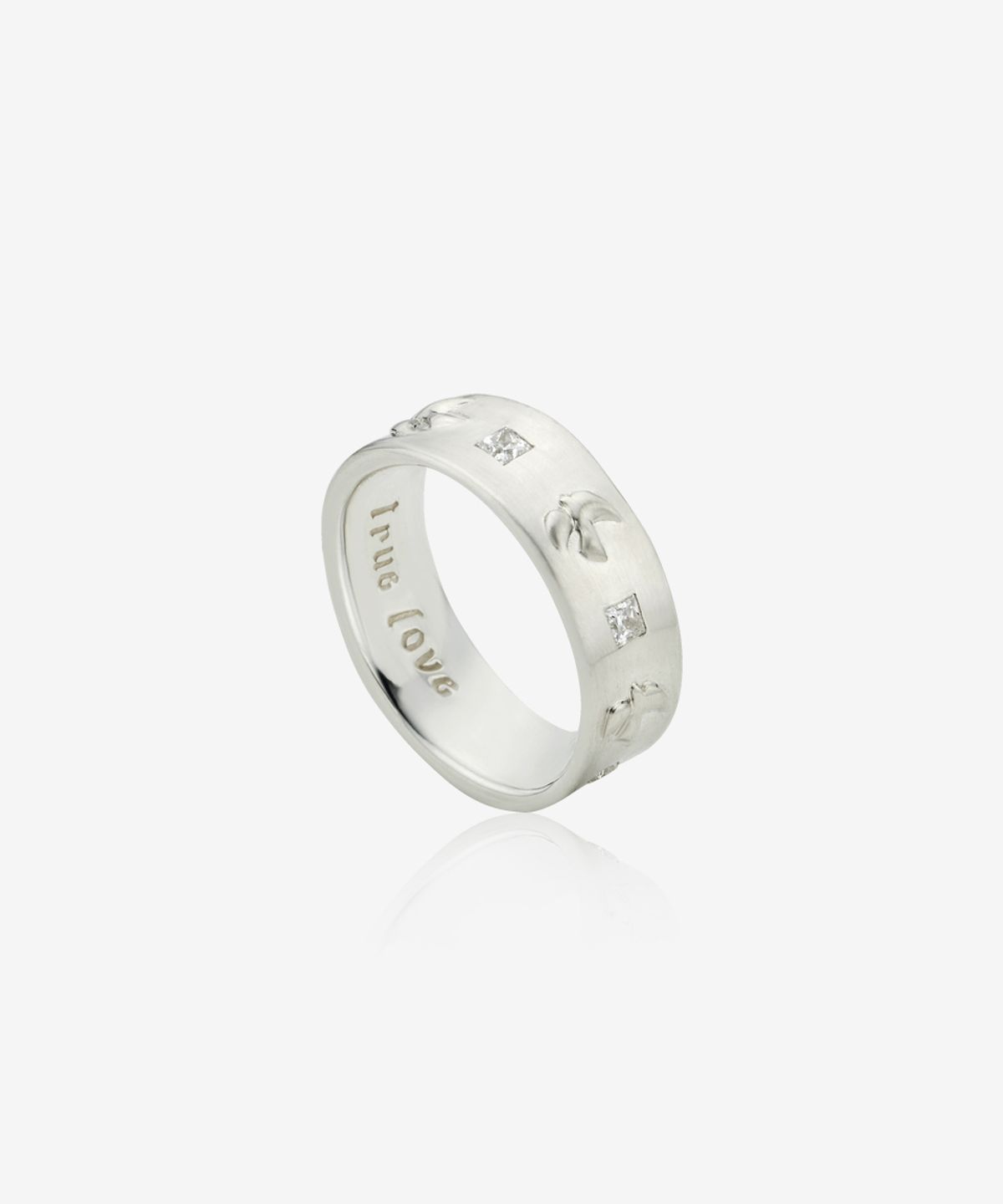 영리영리(YLYL) Fede square ring, ICE (Satin finish)