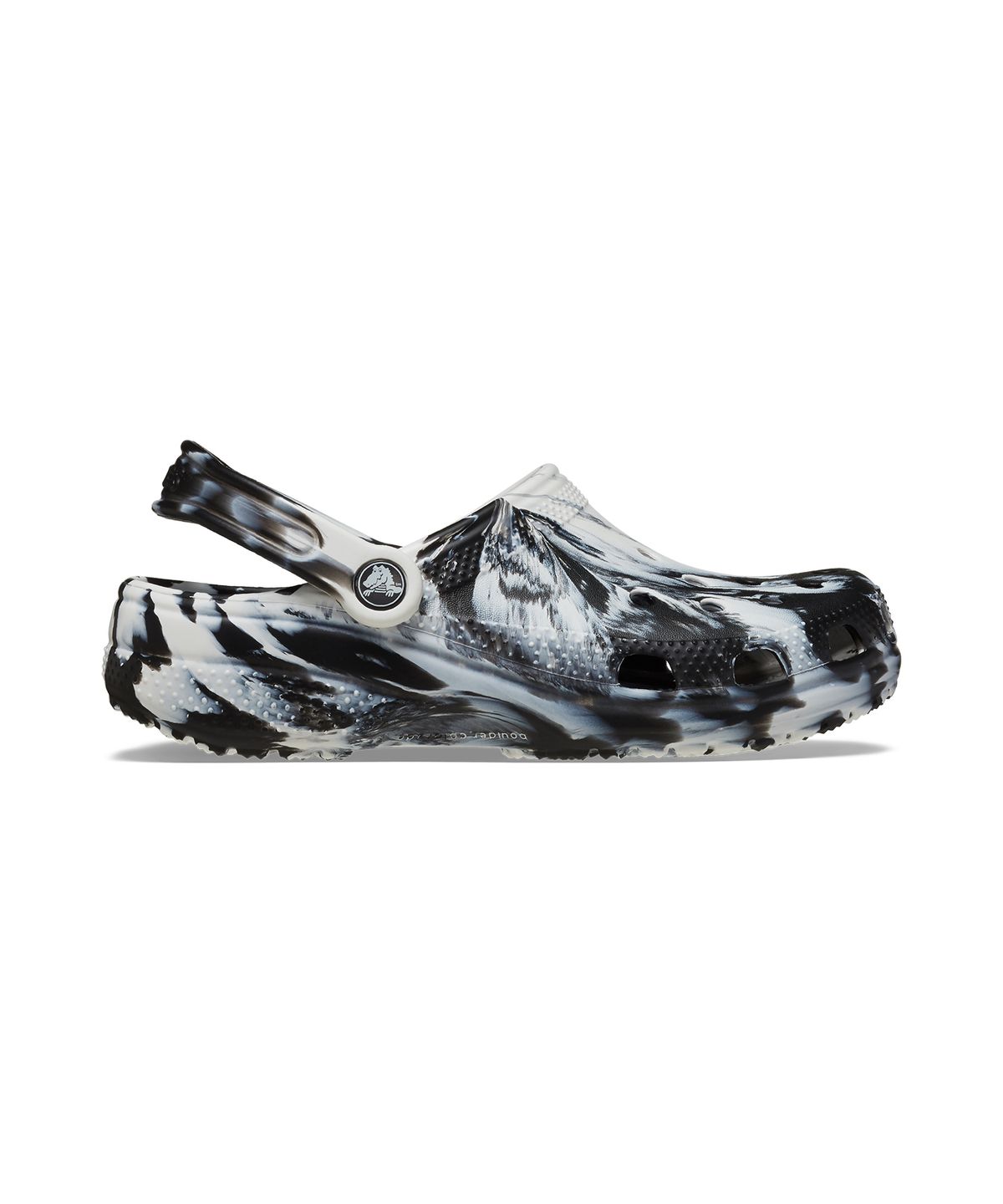 크록스(CROCS) 클래식 마블 클로그 - 화이트/블랙 / 206867-103
