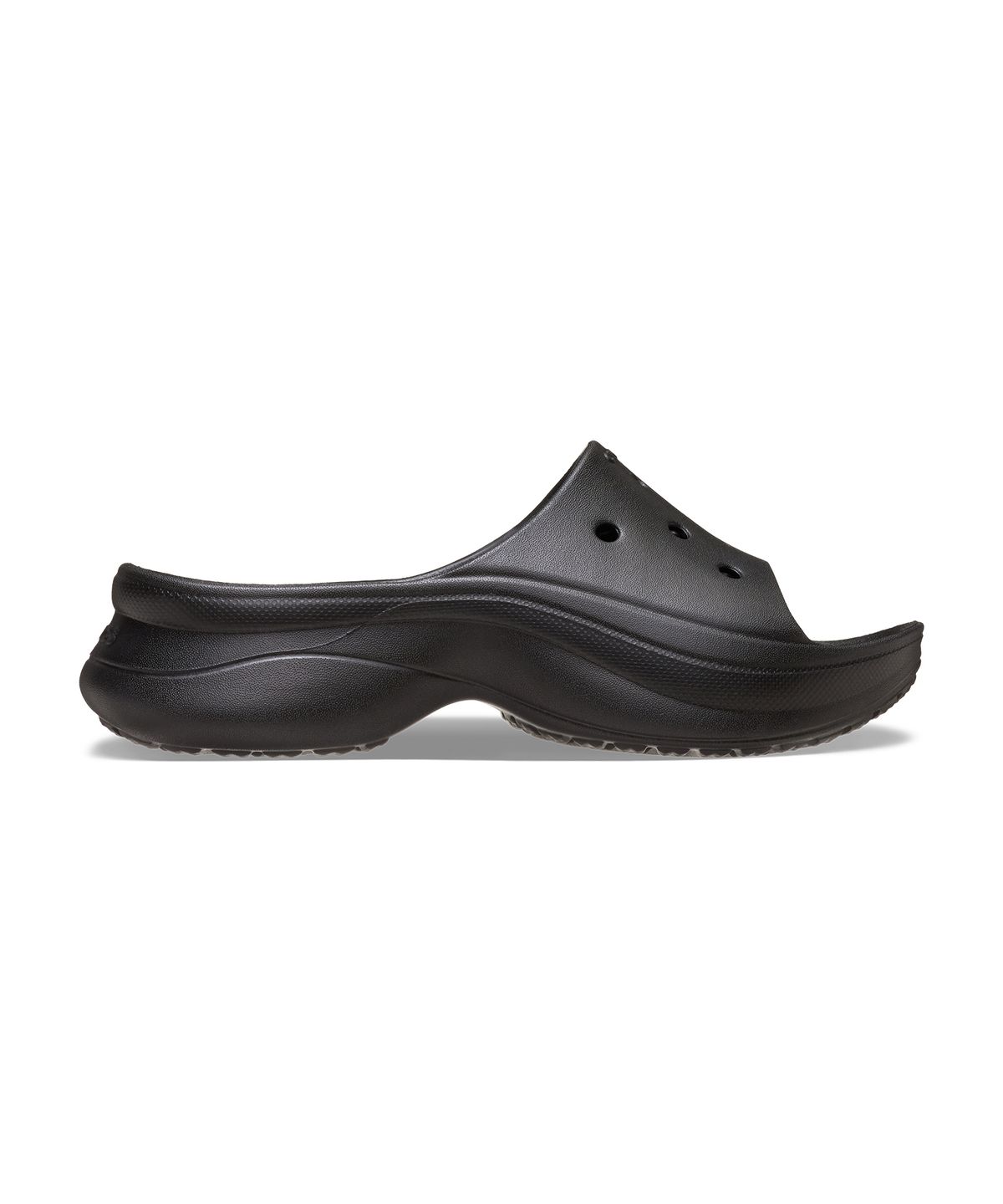크록스(CROCS) 베이 슬라이드 - 블랙 / 211108-001