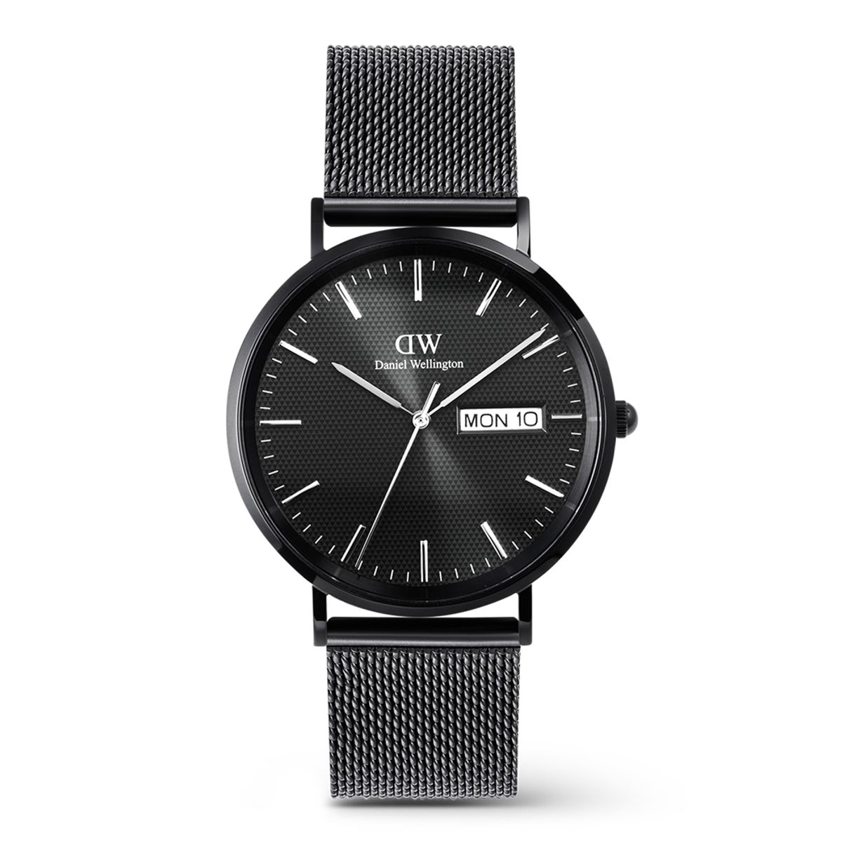다니엘 웰링턴(DANIEL WELLINGTON) CLASSIC DAY DISPLAY ONYX 데이데이트 블랙메탈 손목시계