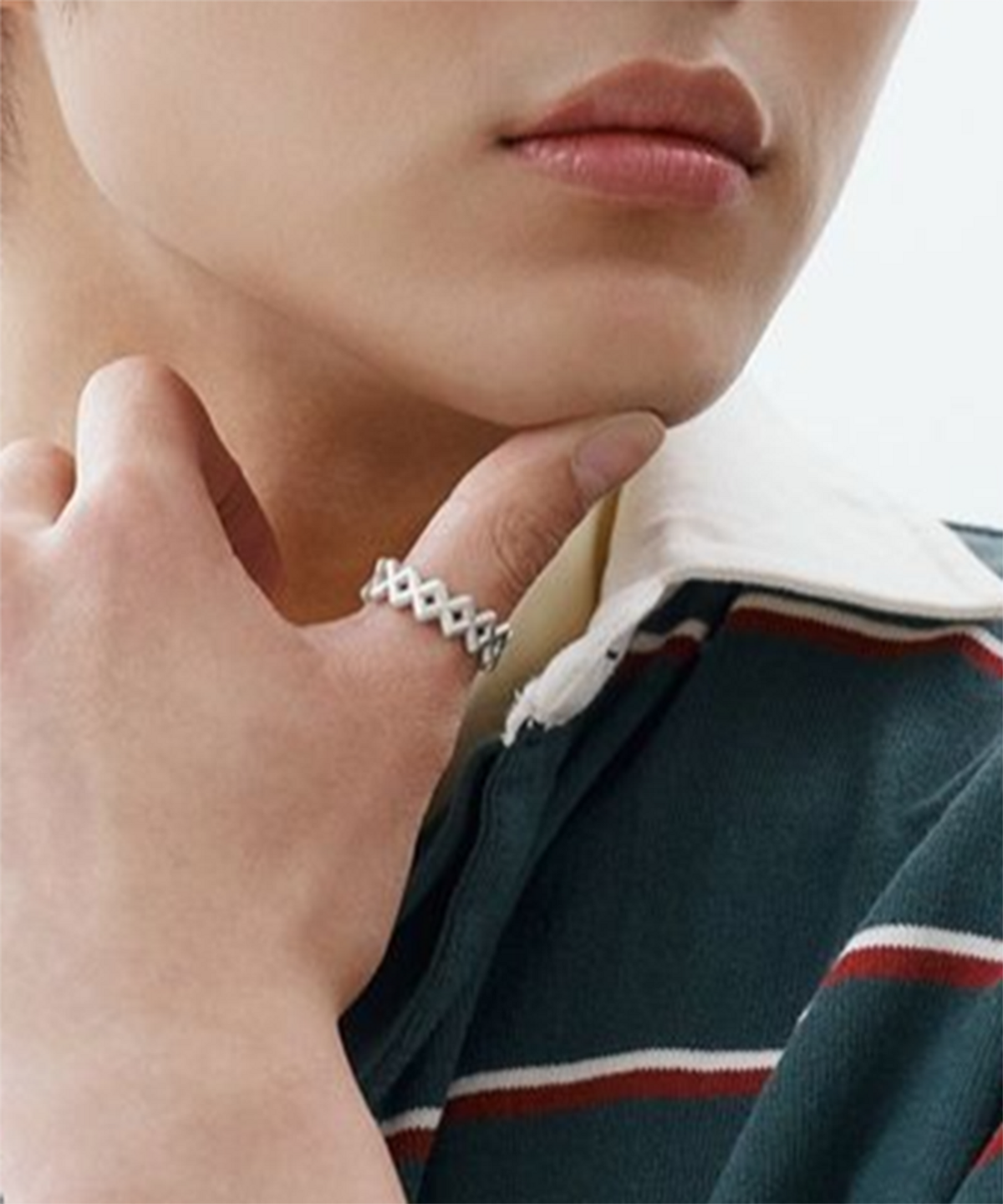 르네오브제(RENEOBJET) RAY  RHOMBUS RING [STERLING SILVER] 패턴 925실버 링 반지